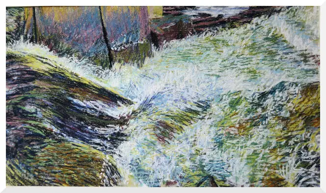 A pastel painting by Jonathan Bowden